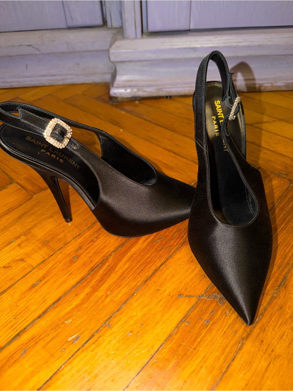 Saint Laurent|Yasmeen 115mm|Slingback Pumps - Picture 3 of 5